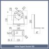 0.6KG-40KG Magnetic Powder Brake and Clutch Bracket, Single/Double Axis