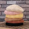 Summer Women's Knitted Beret Hat Solid Color Simple Korean Version Beret Outdoor Travel Casual Hat