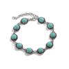 Accessories, Simple and Versatile Retro Ethnic Style Anklets, Beach Metal Alloy Turquoise Feet for Women