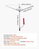 Lake Weed Cutter, Pond Aquatic Plant Cutting Tool with 1.57 m Max. Cut Width, Sharp and Heavy-Duty Steel Blades, Pond Rake with 9 m Throw Rope, for