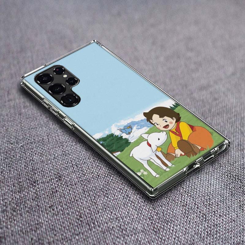 

Heidi Cartoon Clear Phone Case for Samsung Galaxy S24 S23 S21 Plus S20 FE S22 S26 Ultra S25 Edge TPU Capa Cases Cover Shell Shoc Samsung S25