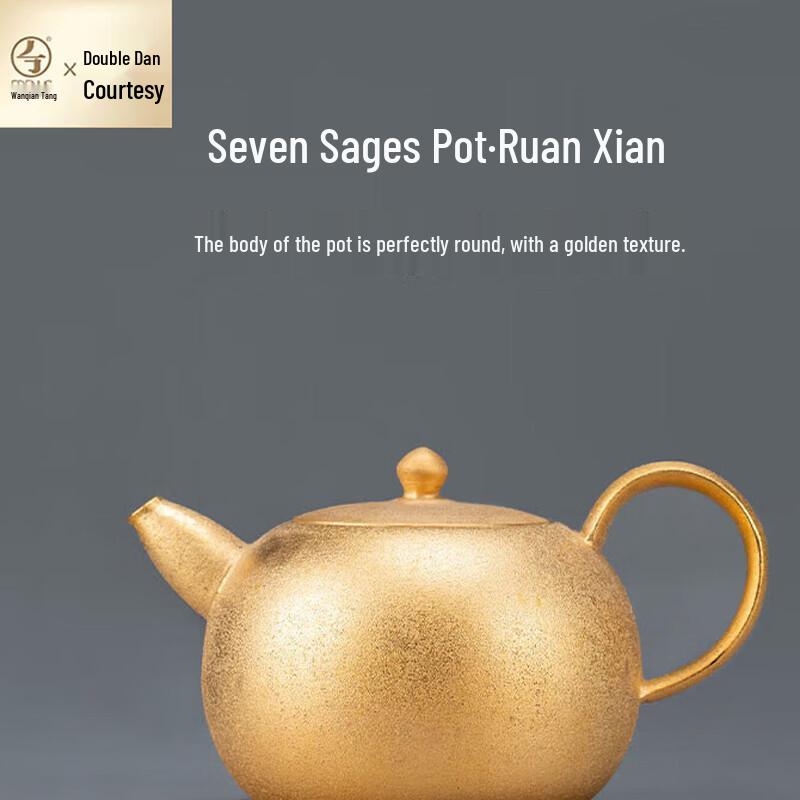 Edenus Seven Sages Ruan Xian Ceramic Teapot