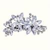 Sparkling Hair Clip With Flower Design, Suitable For Ladies' Weddings, Brides, Parties, Dances, Beauty Pageants, Bridesmaids, Formal Occasions, Gifts