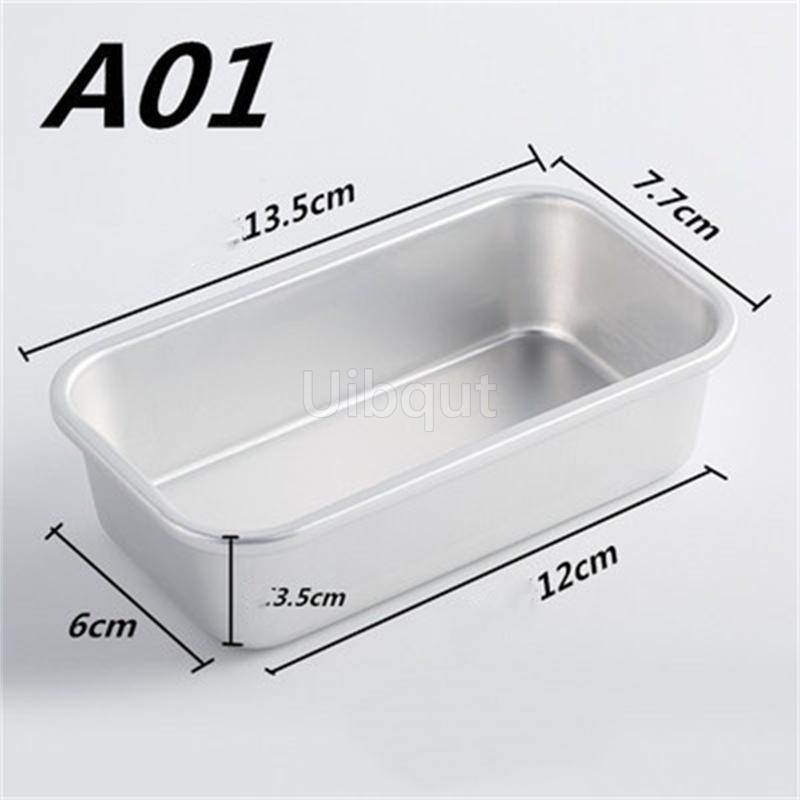 

12-20 см прямоугольная форма для торта из алюминиевого сплава, форма для десерта из хлеба, антипригарная форма для выпечки торта своими руками, форма для брауни для выпечки на кухне 2 pcs