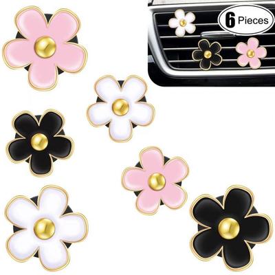 Aromatherapy Car Diffuser Chic Car Flower Air Vent Clip Mini Size Charm Decoration For Car Air Conditioning Outlet Unique