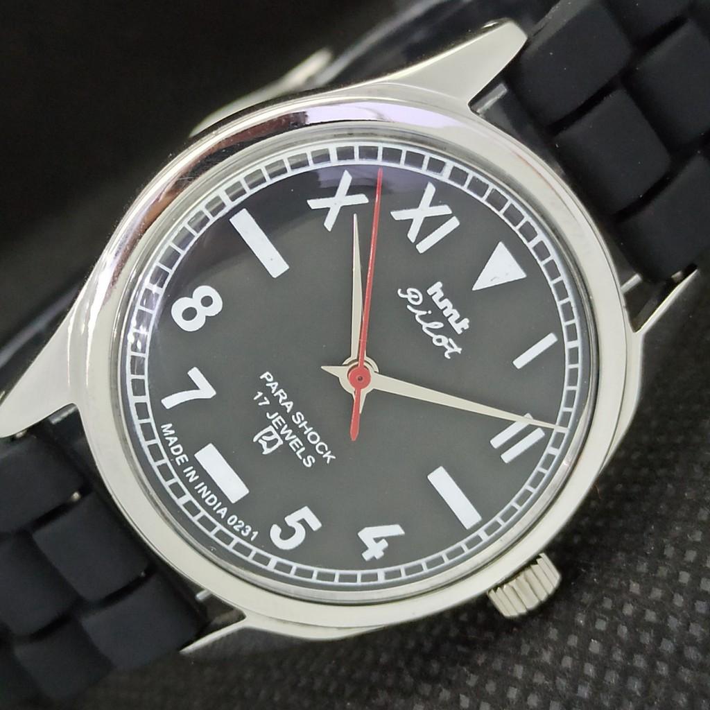 

USED HMT PILOT INDIAN MENS MECHANICAL WATCH a294974-1 Sku556b-a294974