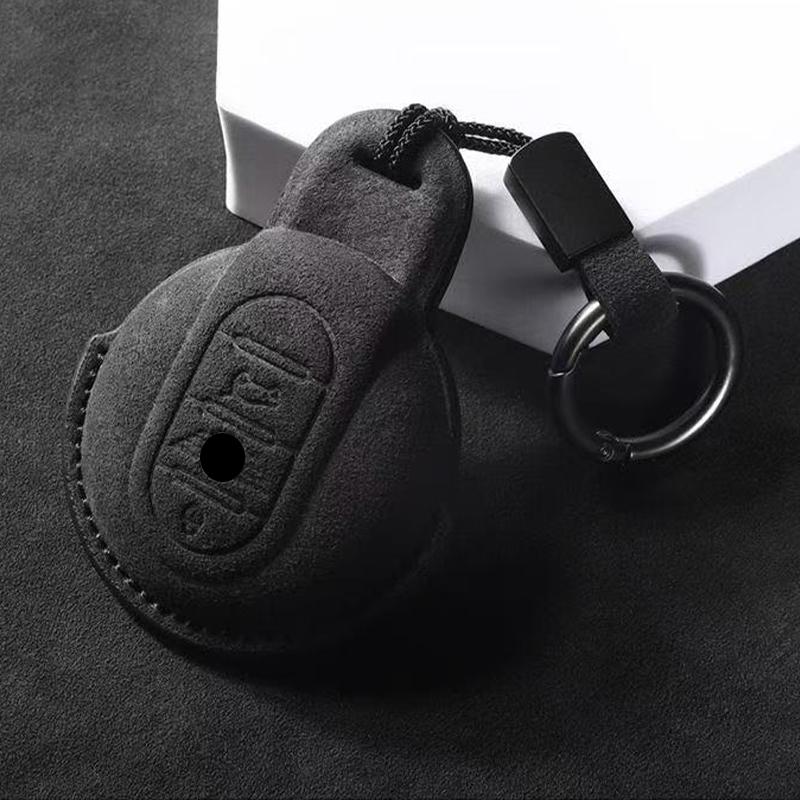 

Leather Car Key Shell Fob Cover Keychain for BMW MINI COOPER S ONE JCW F54 F55 F56 F57 F60 CLUBMAN COUNTRYMAN Key Case Protector
