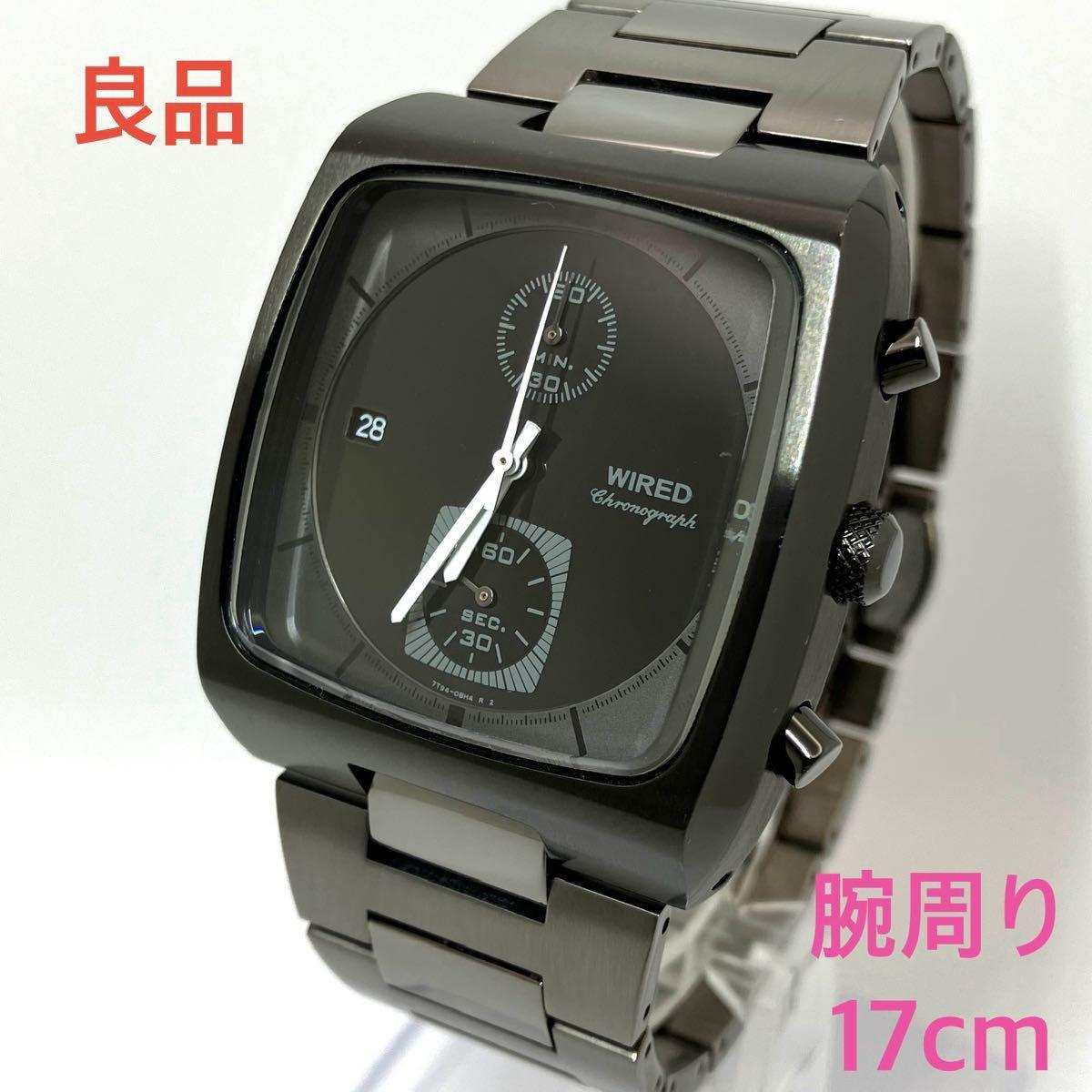 Used SEIKO Wired WIRED Chronograph Smoseco Men s Watch Yuma Tomoki 7T94-0BD0 Rare Rare