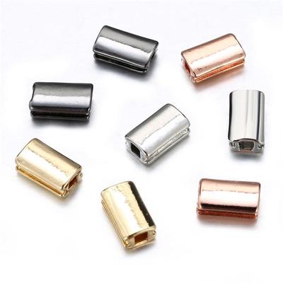 Čtyřbarevné galvanizované slitinové korálkové doplňky náramků pro DIY šperky