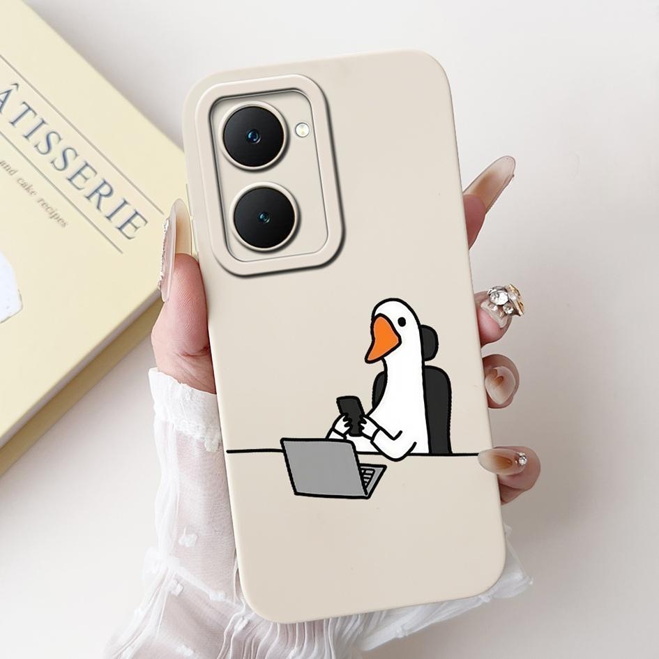 

For Vivo Y03 V2332 Case Shockproof Cover Cool Fashion Painted Soft Cover For Vivo Y03T Y18 Y18e Y18i Y37 Y37M IQOO Z9 Lite Coque IQOO Z9 Lite