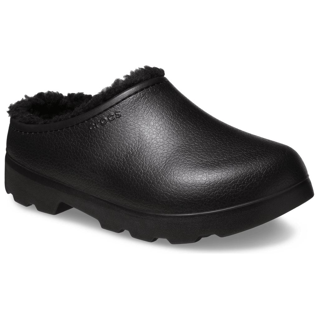 Crocs Dylan Lined Clog Comfortable Versatile Chef Shoes Anti-Wear Closed-Toe Slippers Unisex Clogs Black 210060-001