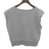 LUDLOW Excellent Condition Cotton and Banana Sleeveless Sweatshirt Pullover Top for Women, Gray, Size 24-LD24S-TP009 Tops ― grayUsed