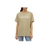 Coach Logo Letter Print Casual Round Neck Short Sleeve T-Shirt Women Tops Gray-Green CR035-NI1