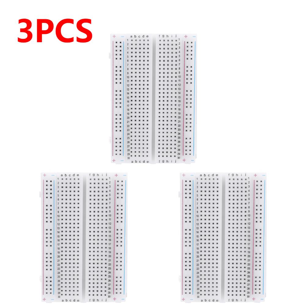 400 Points Breadboard Universal Solderless PCB Breadboard DIY Power Module Kit Spliceable Mini Test Prototype Board 82*55*10mm