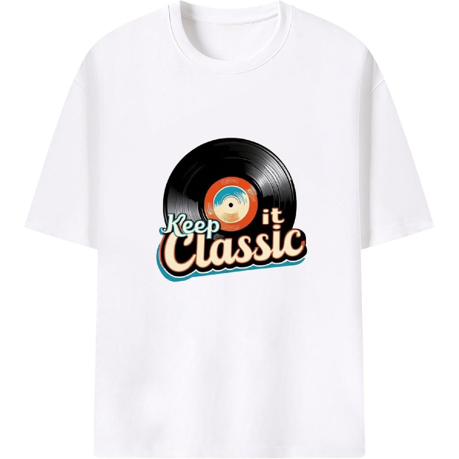 Fun Vibe Keep It Classic Graphic T-Shirt Retro Gift S