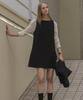 Nounbeleo Side Pleats Stripe Ops [Knfw02Ops02]_Black