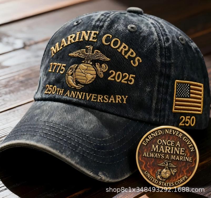 Popular US Navy Anniversary Cap Baseball Cap Printed Hat Peaked Cap