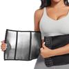 Women's Four-Row Hook-and-Eye Silver Latex Waist Trainer Body Shaper for Tummy Control