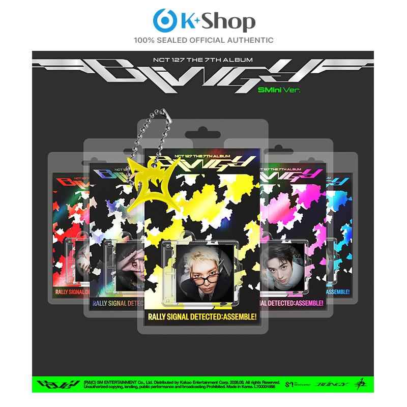 [Pre-venta] 7º ÁLBUM COMPLETO DE NCT 127 [BLINGY] Versión SMini (inteligente) [NO POB] RANDOM gray