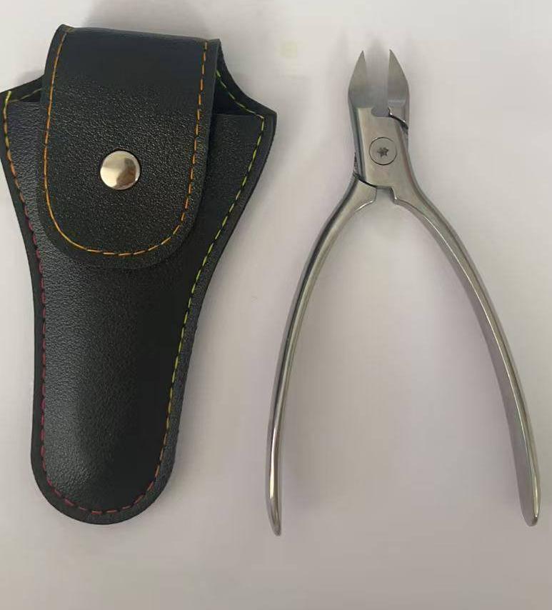 D501 Stainless Steel Cuticle Nipper & Hangnail Remover Set - Gray Manicure Tool