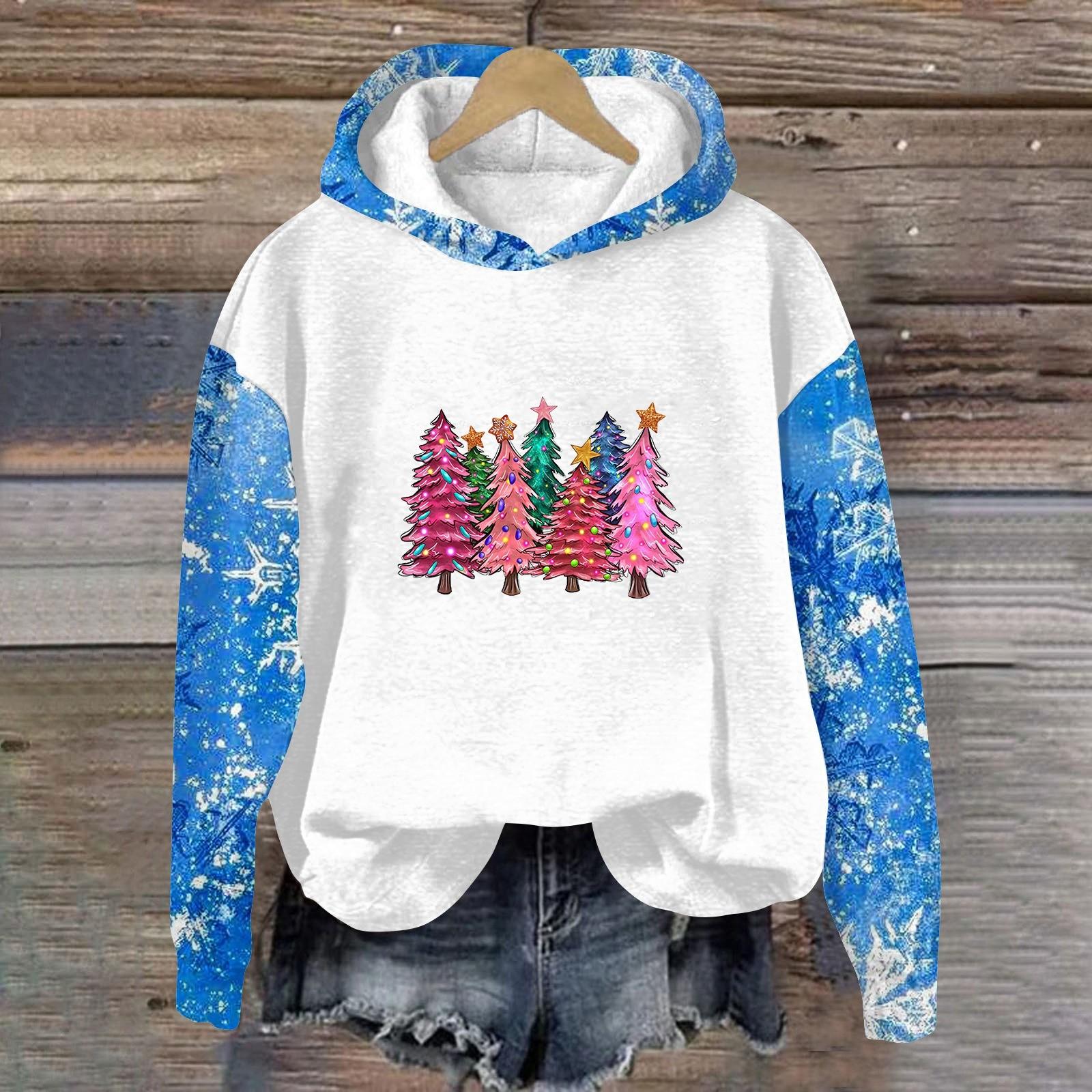 

Женские толстовки с капюшоном Толстовки Одежда для девочек-подростков Повседневный свитер Пуловер Модные повседневные повседневные толстовки S синий