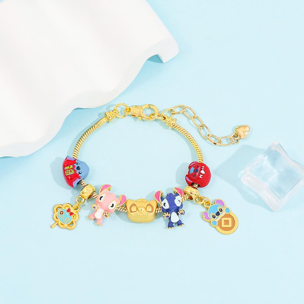 Stitch Cartoon Bead Bracelets For Kids And Adults Handmade Jewelry Gift Idea
