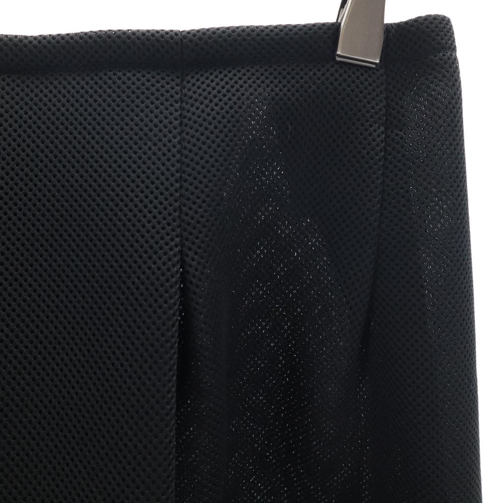 Jil Sander Navy Made In Italy Midi Length Mesh Box Pleated Skirt 32 Wrap Women Used