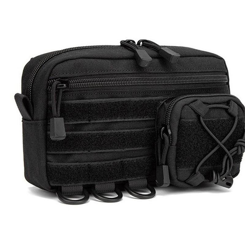 1000D EDC Pouch Molle Organizer Bag Utility EDC Tool Pouch Horizontal Modular Pouch Outdoor Waist Pack EMT Hunting Fanny Pack