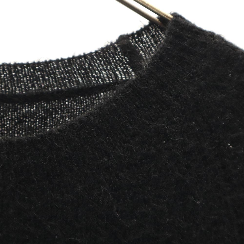 NEIL BARRETT Mohair Blend Long sleeve Skinny Fit sweater XS black knit Men's Used
