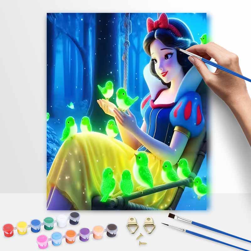 Disney Snow White Painting Kit Home Decor Craft Perfect Gift Idea Artistic Creation