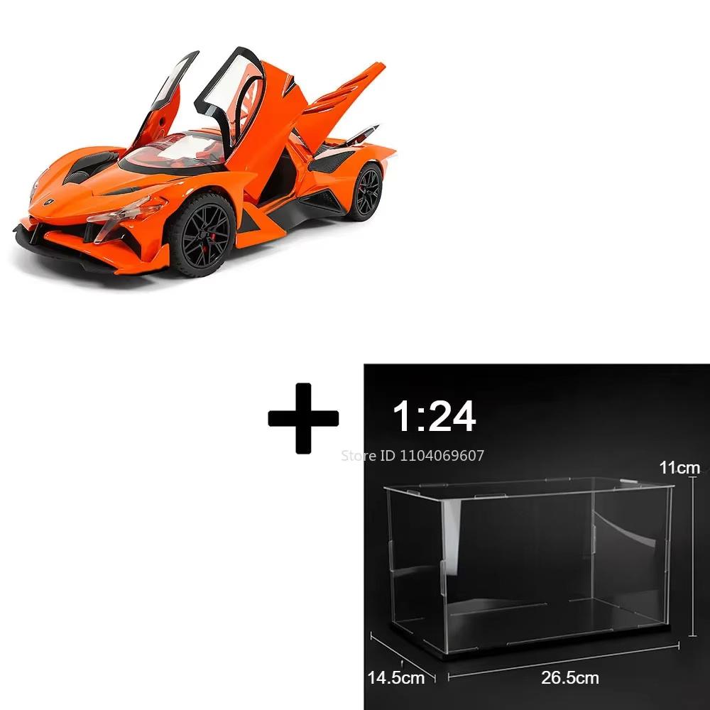1:24 Apollo Evo Spuit Speelgoedauto Modellen Legering Diecast Sportauto's Schokdemping Geluid Licht Deuren Geopend Racevoertuigen Voor Jongen