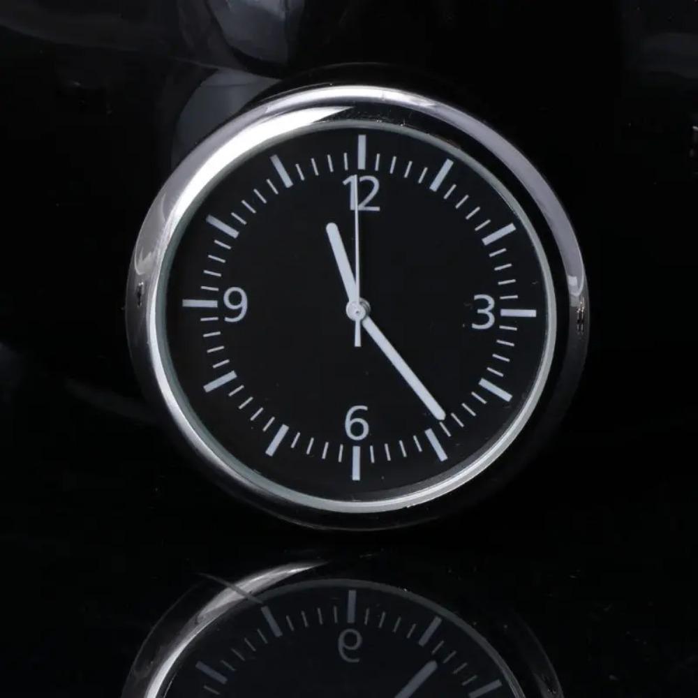 Luminous Car Clock with Night Vision Dial - Automotive Dashboard Mini Clock, Glow In Dark Numbers, Interior Car Accessories