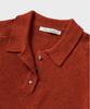 NONBLANK Raglan Half Sleeve Collar Knit_Crimson