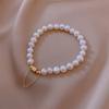Hot Sell Trendy Magnet Buckle 14K Gold Filled Natural Freshwater Pearl Female Charm Bracelet  For Women Gifts No Fade