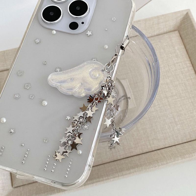 

1 шт. Милые крылья ангела, цепочка со звездой, подвеска для мобильного телефона, брелок, Y2K, подвеска для рюкзака, украшение для сумки, подарок для девочки A1