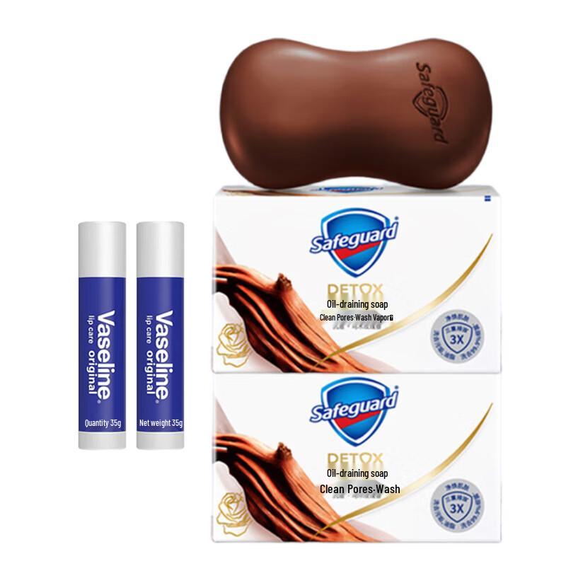 Набор: Бальзам для губ Vaseline и Мыло Safeguard