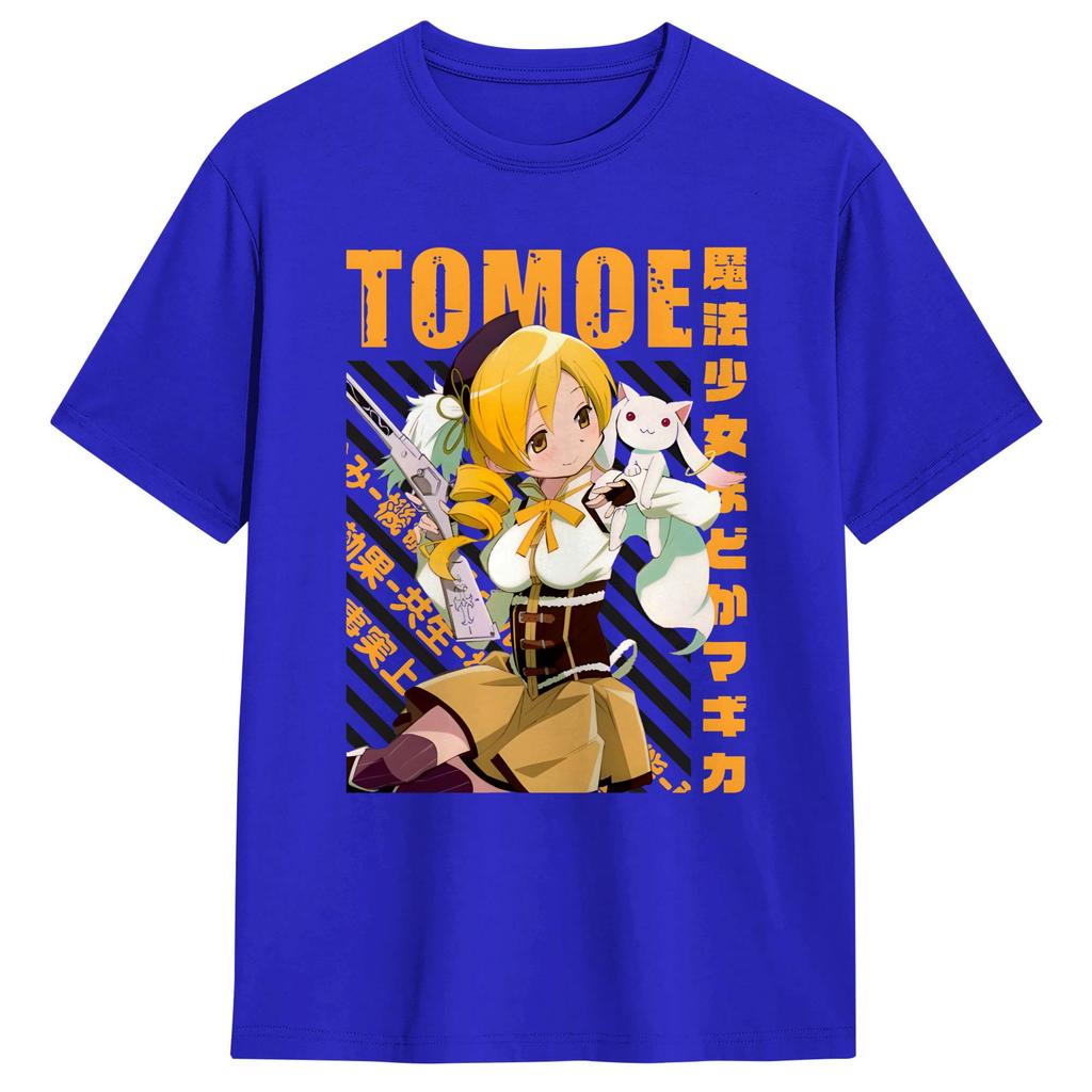 Mahou Shoujo Magi Madoka Magica Cotton TShirt For Unisex Summer YK Fun T Shirts Leisure Tee Shirt Oversized Wholesale Tops