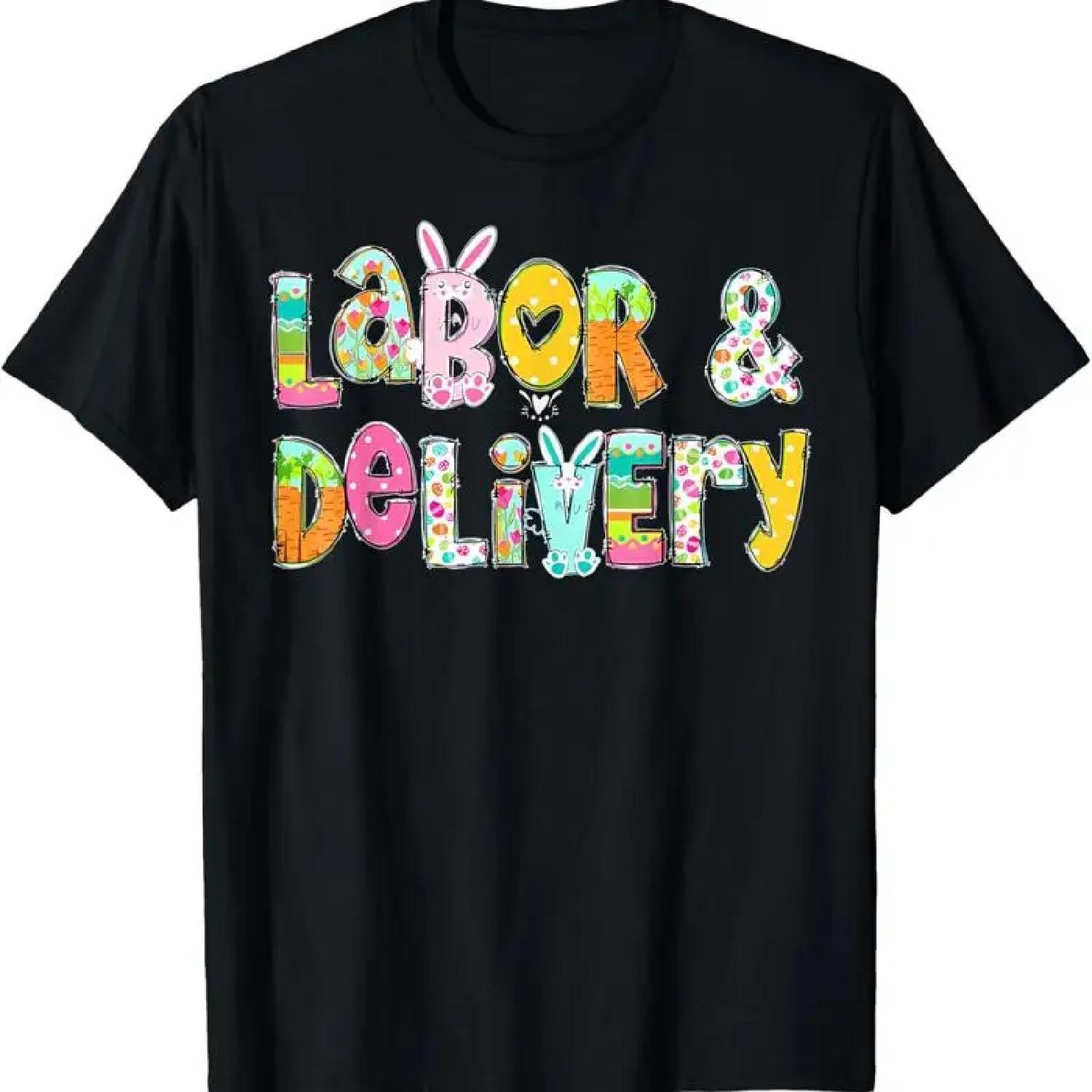 Labor And Delivery Easter Group Matching Team Nurse T Shirt S