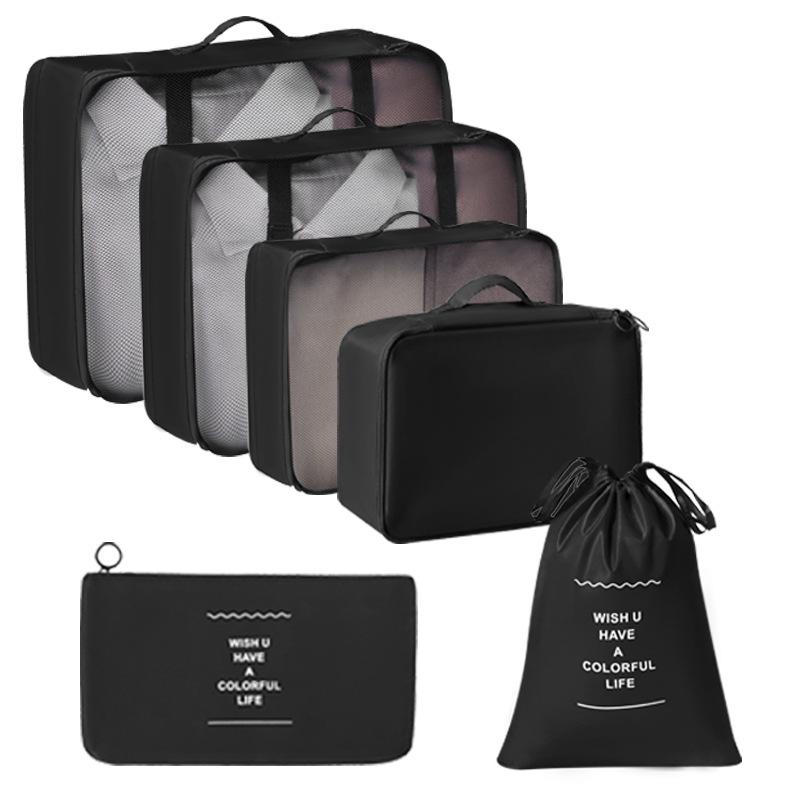 6/7/8/9/10 Pcs Set Travel Organizer Storage Bags Suitcase Packing Cubes Set Cases Portable Luggage Clothes Shoe Tidy Pouch Folding