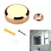 4Pieces Practical Sturdy Brass Gold Mirror Mounting Screws Easy Installation for Interior Designers and Enthusiasts