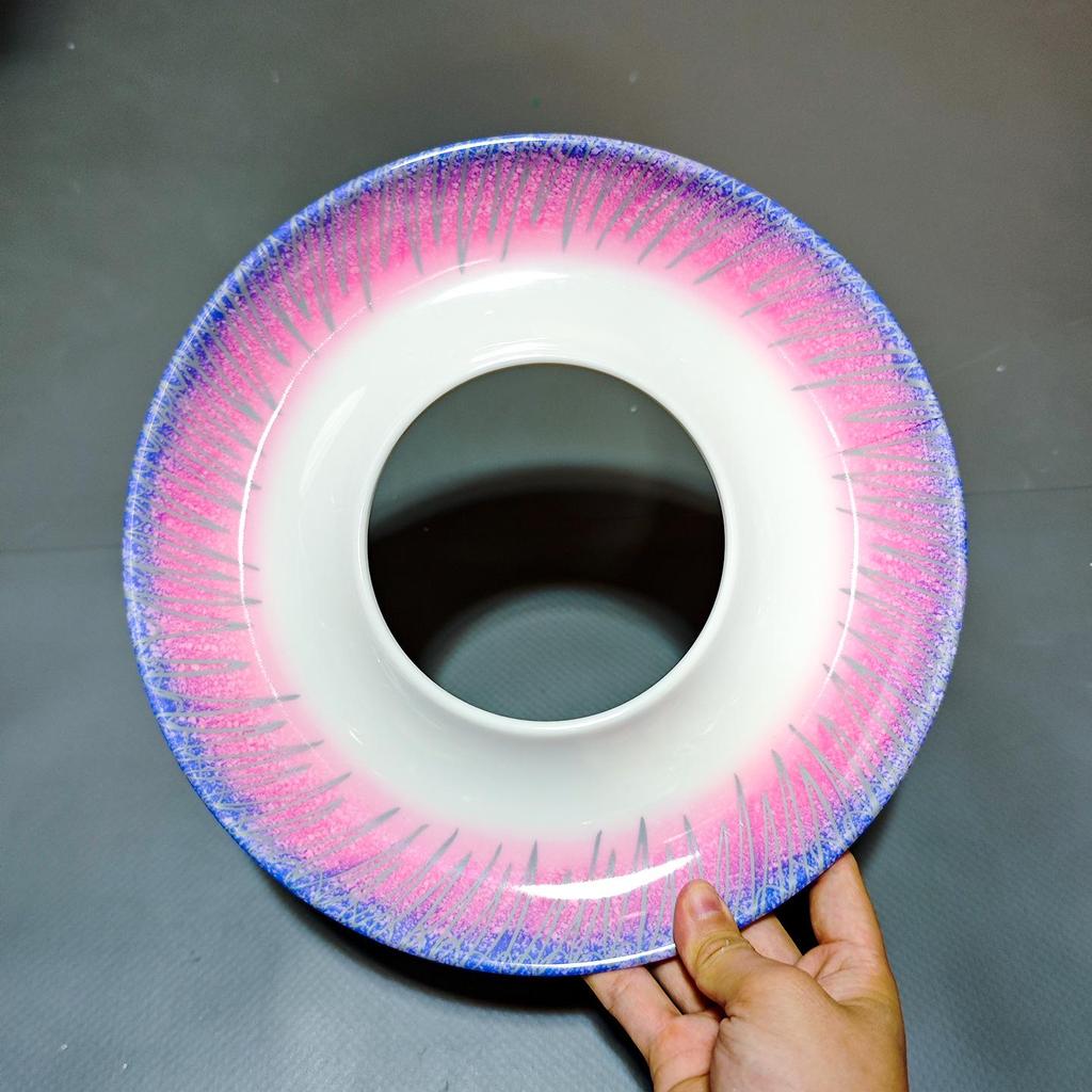 Talerz Sashimi Xianci: Wysokiej klasy ozdoby do prezentacji owoców morza - Okrągły plaster ryby do wystroju hotelowego