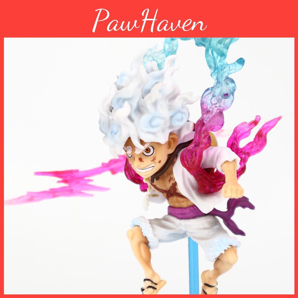 Vibrant Luffy Anime Statue In Sitting Pose Perfect For Serious Collectors And Fans