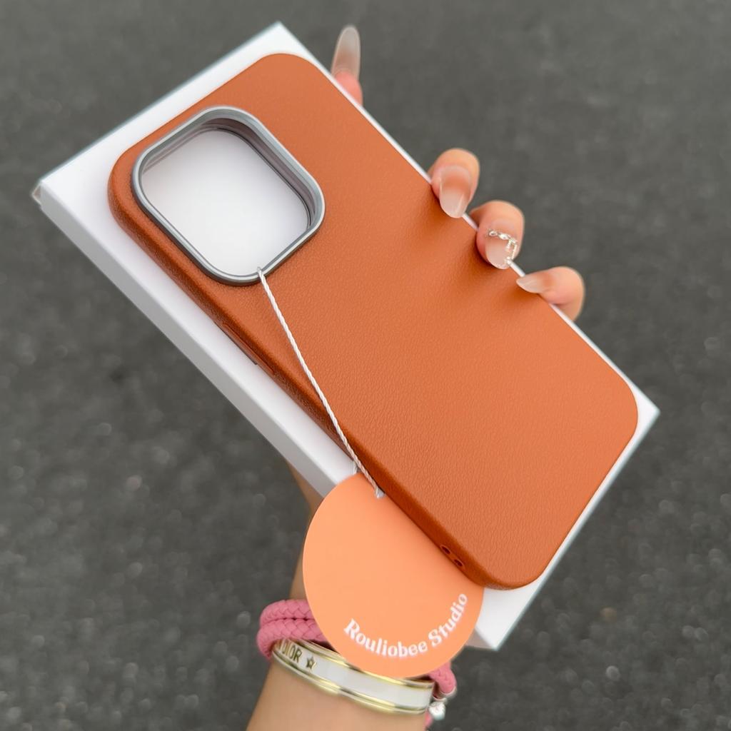 Light Luxury Lychee Pattern Tpu Suitable for Apple 16promax Mobile Phone Case Iphone14 13 12 Simple 15pro