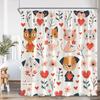 Cartoon Kids Bath Curtains Birds Rainbow Unicorns Cute Cats Fish Funny Animals Bathroom Decortaion Shower Curtain With Hooks