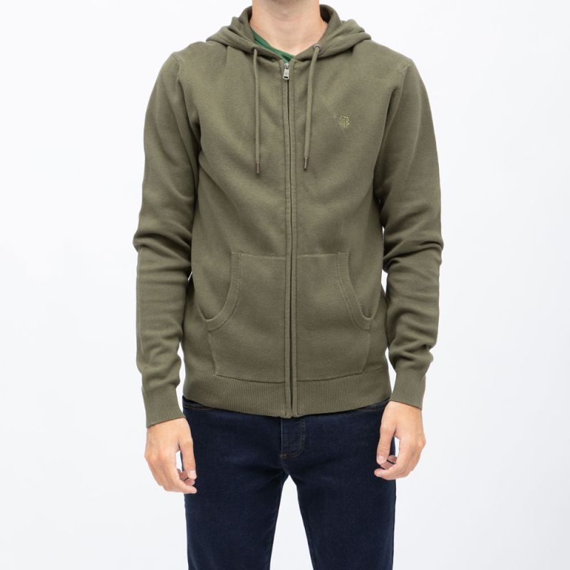 Men's Cotton Zip-up Hooded Vest BILL TORNADE