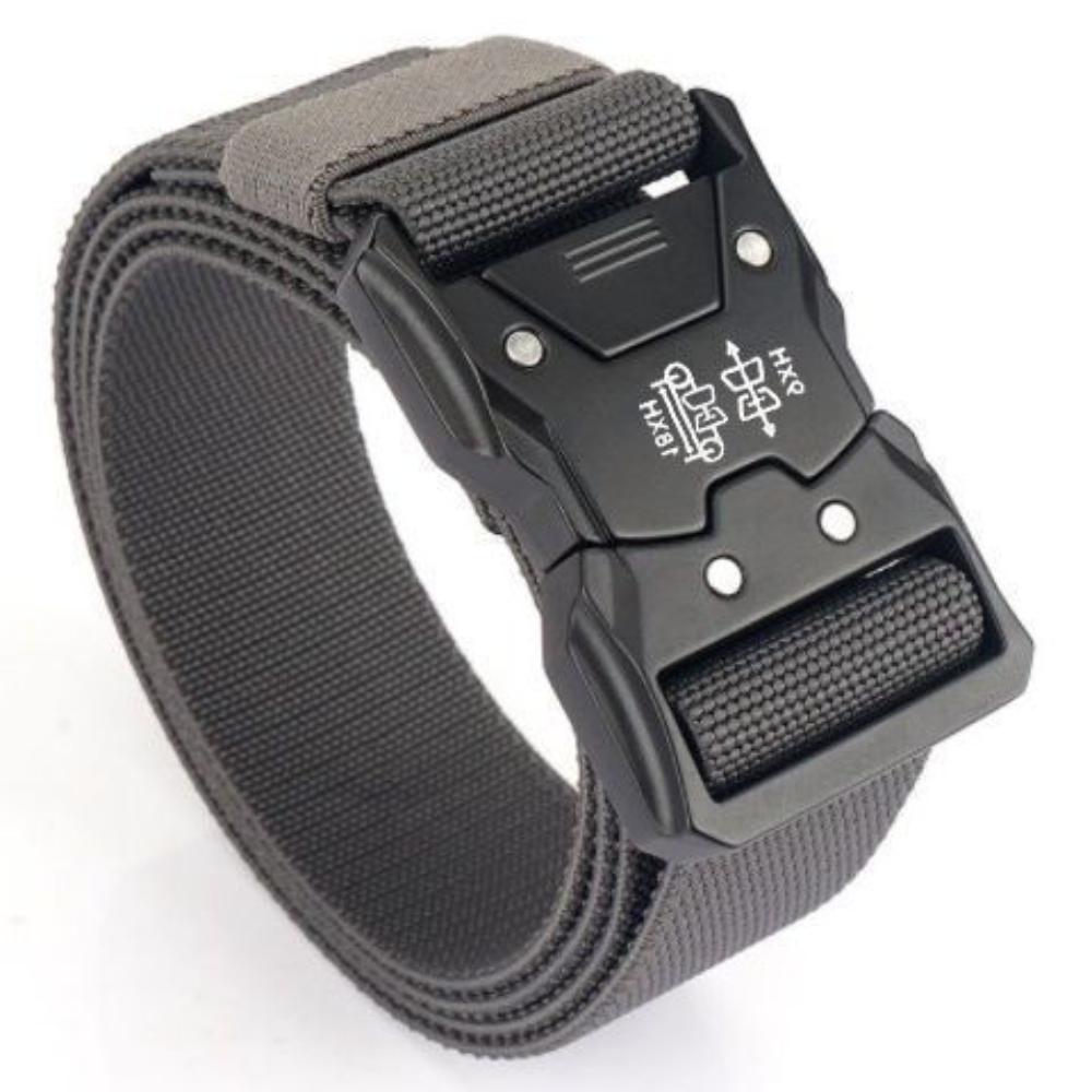 

Чоловічий тактичний нейлоновий ремінь Простий, стильний, для активного відпочинку, для військових тренувань, повсякденний полотняний ремінь для штанів, зручний, міцний сірий