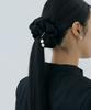 Lucir Zu Scrunchie + Detachable Pearl Charm Set (Black)