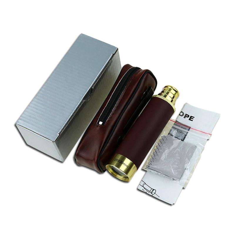 

Retro Pirate Telescope Zoomable 25x30 Spyglass Portable Collapsible Handheld Telescope Vintage Monocular for Kids & Surv 1