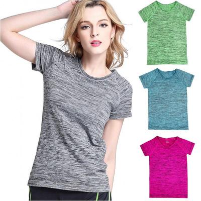 Women Sports T Shirt Runing Slim Blouse