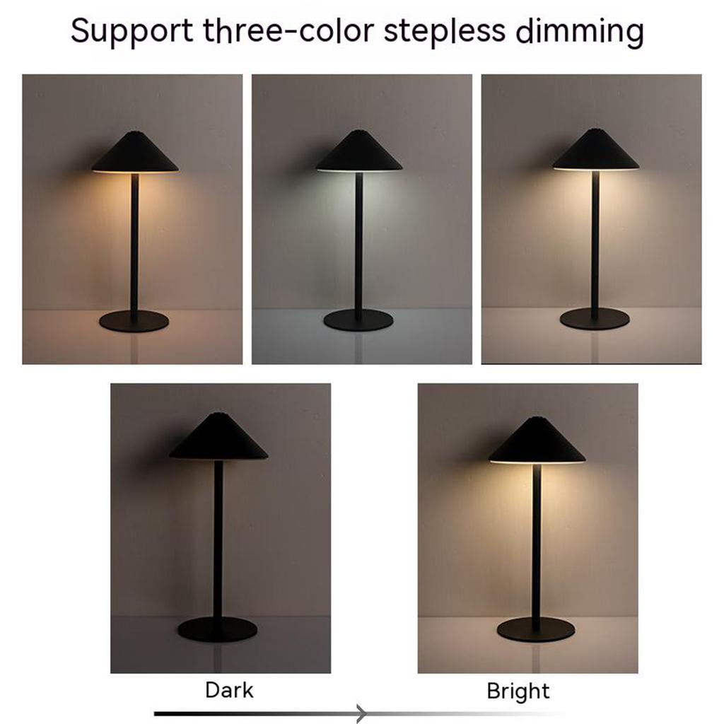 Led Desk Light With Usb Charging Port 3-color Stepless Dimming Touch Sensor Table Lamp For Office Restaurant Bar